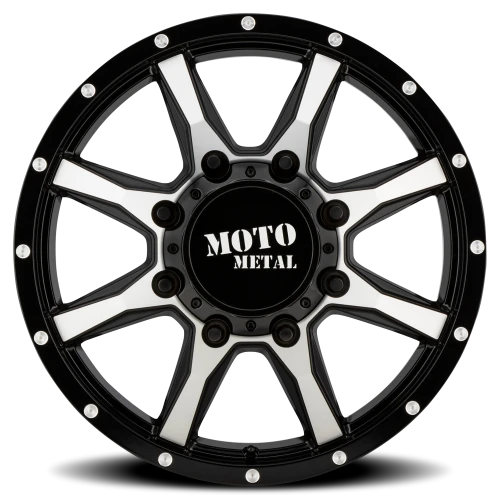 Moto Metal MO995 Dually GBM 17x6.5 +111 8x210mm 154.3mm Gloss Black Machined