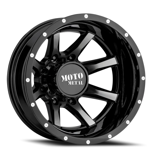 Moto Metal MO995 Dually GBM 17x6.5 -155 8x200mm 142mm Gloss Black Machined
