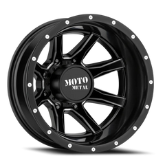 Moto Metal MO995 Dually SB-M 17x6.5 -140 8x200mm 142mm Satin Black Milled