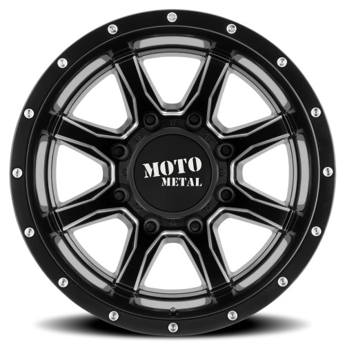 Moto Metal MO995 Dually SB-M 17x6.5 -155 8x210mm 154.3mm Satin Black Milled