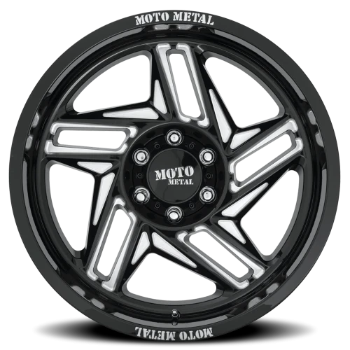 Moto Metal MO996 Ripsaw 20x12 -44 6x135mm 87.1mm Gloss Black Milled