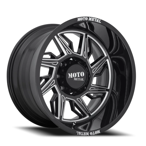 Moto Metal MO997 Hurricane 22x12 -44 6x135mm 87.1mm Gloss Black Milled-Left Directional