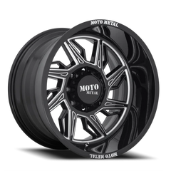 Moto Metal MO997 Hurricane 22x12 -44 6x135mm 87.1mm Gloss Black Milled-Left Directional