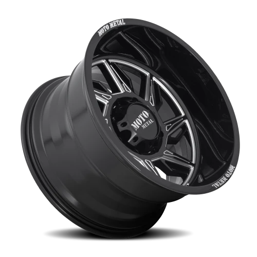 Moto Metal MO997 Hurricane 22x12 -44 6x135mm 87.1mm Gloss Black Milled-Left Directional