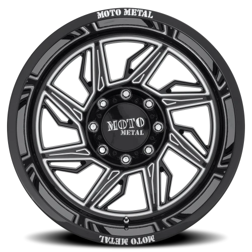 Moto Metal MO997 Hurricane 22x12 -44 6x135mm 87.1mm Gloss Black Milled-Left Directional