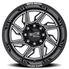 Moto Metal MO997 Hurricane 22x12 -44 6x135mm 87.1mm Gloss Black Milled-Left Directional