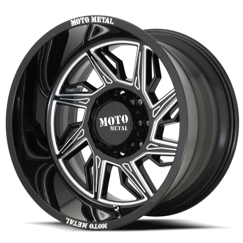 Moto Metal MO997 Hurricane 22x12 -44 6x135mm 87.1mm Gloss Black Milled-Right Directional