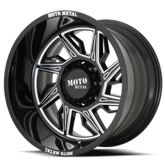 Moto Metal MO997 Hurricane 22x12 -44 6x135mm 87.1mm Gloss Black Milled-Right Directional