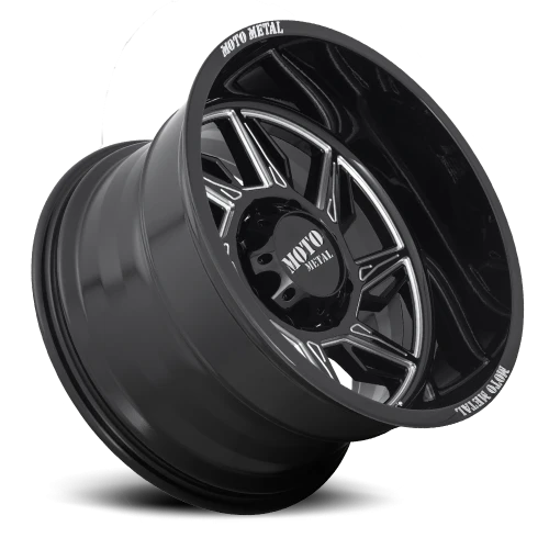 Moto Metal MO997 Hurricane 22x12 -44 6x135mm 87.1mm Gloss Black Milled-Right Directional