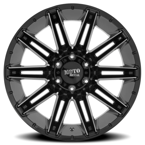 Moto Metal MO998 Kraken 20x9 +0 8x170mm 125.5mm Gloss Black Milled