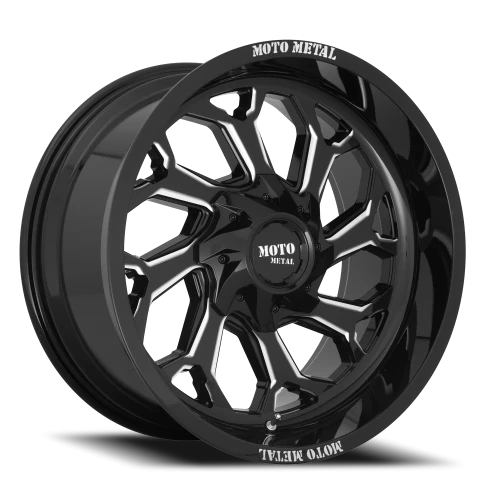 Moto Metal MO999 GB-M 20x10 -18 8x165.1mm 125.1mm Gloss Black Milled