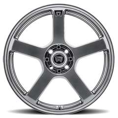 Motegi MR116 FS5 SL 15x6.5 +40 4x100mm 72.6mm Dark Silver Machined Flange