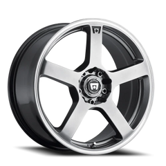 Motegi MR116 FS5 SL 15x6.5 +40 5x100mm 72.6mm Dark Silver Machined Flange