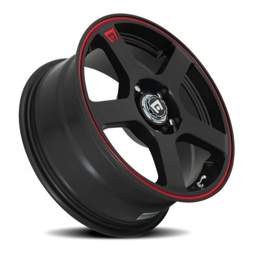 Motegi MR116 FS5 MBR 18x8 +35 5x100mm 72.6mm Matte Black Red Stripe