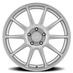 Motegi MR140 SS10 SL 18x8.5 +45 5x108mm 72.6mm Hyper Silver