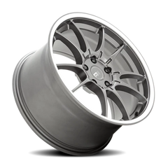 Motegi MR152 SS5 GY 17x8 +45 4x108mm 63.4mm Gunmetal Machined Lip