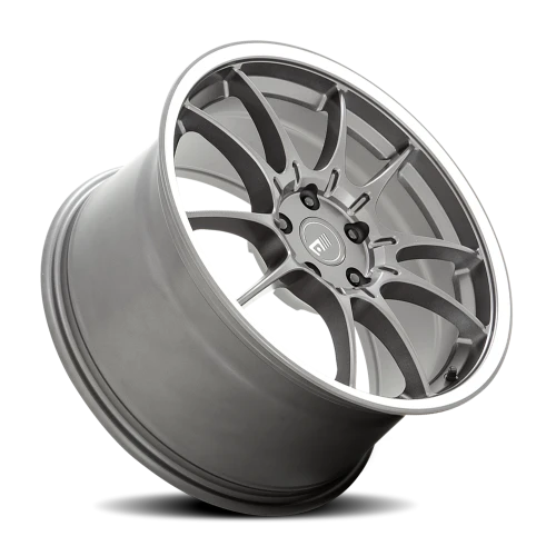 Motegi MR152 SS5 GY 19x8.5 +30 5x100mm 56.15mm Gunmetal Machined Lip
