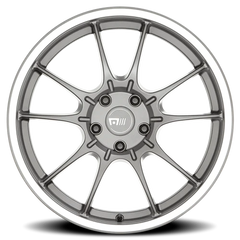 Motegi MR152 SS5 GY 19x8.5 +30 5x100mm 56.15mm Gunmetal Machined Lip