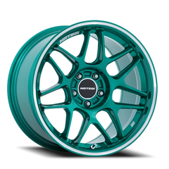 Motegi MR158 Tsubaki ED 19x9.5 +25 5x114.3mm 72.56mm Hokkaido Green Machined Lip