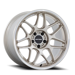 Motegi MR158 Tsubaki GD 18x9.5 +35 5x112mm 66.56mm Motorsport Gold Machined Lip