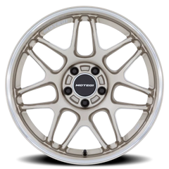 Motegi MR158 Tsubaki GD 19x8.5 +30 5x100mm 56.15mm Motorsport Gold Machined Lip