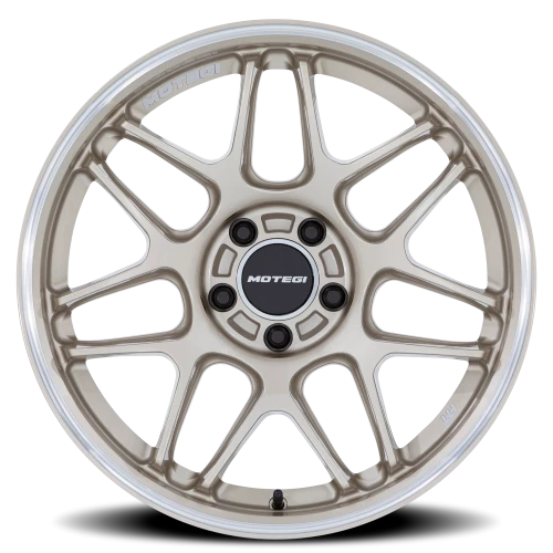 Motegi MR158 Tsubaki GD 19x9.5 +40 5x100mm 56.15mm Motorsport Gold Machined Lip