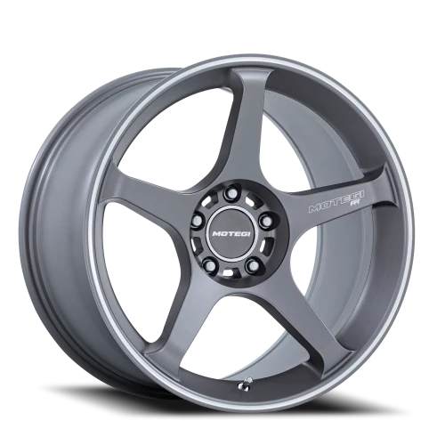 Motegi MR159 Battle V AD 17x8.5 +35 5x114.3mm 72.56mm Gunzilla Machined Lip Stripe