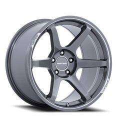 Motegi MR160 Battle VI AD 18x9.5 +35 4x114.3mm 72.56mm Gloss Gunzilla Machined Lip