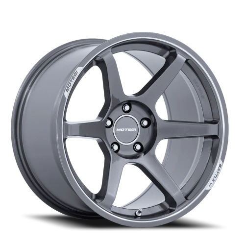 Motegi MR160 Battle VI AD 18x8.5 +35 5x120mm 74.1mm Gloss Gunzilla Machined Lip