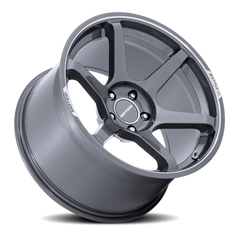 Motegi MR160 Battle VI AD 18x8.5 +30 5x100mm 56.15mm Gloss Gunzilla Machined Lip