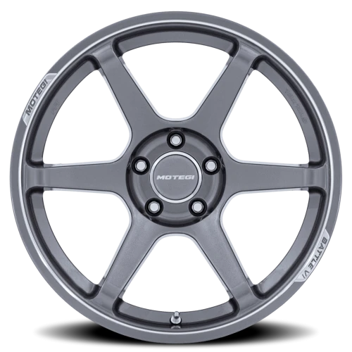 Motegi MR160 Battle VI AD 18x8.5 +22 5x114.3mm 72.56mm Gloss Gunzilla Machined Lip