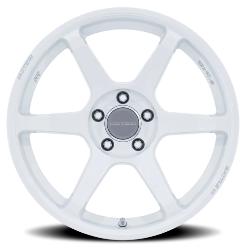 Motegi MR160 Battle VI WX 18x10.5 +25 5x114.3mm 72.56mm Matsuri White Pearl
