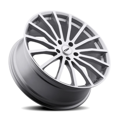 TSW Mallory 5 SL 20x10 +25 5x114.3mm 76mm Silver Mirror Cut Face