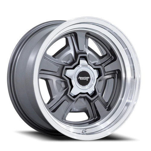American Racing Marauder AD 18x8 +0 5x127mm 78.1mm Anthracite Diamond Cut Lip