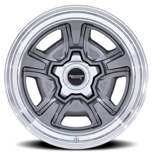 American Racing Marauder AD 22x10 +6 5x127mm 78.1mm Anthracite Diamond Cut Lip