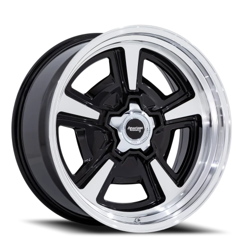 American Racing Marauder BD 22x10 +6 5x120.65mm 72.56mm Gloss Black Machined-Diamond Cut Lip