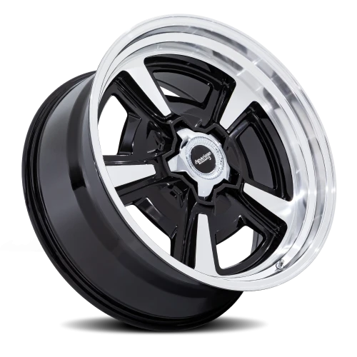American Racing Marauder BD 18x9 +6 5x120.65mm 72.56mm Gloss Black Machined-Diamond Cut Lip
