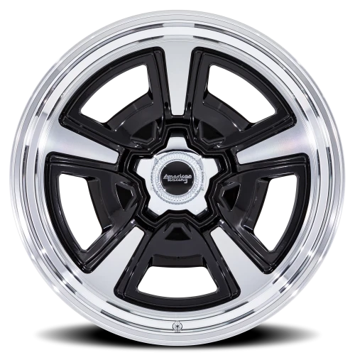 American Racing Marauder BD 20x10 +6 5x127mm 78.1mm Gloss Black Machined-Diamond Cut Lip