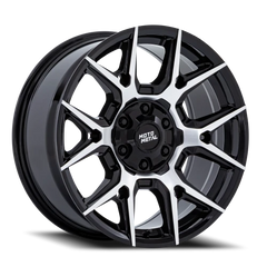 Moto Metal Mason MO813 GBM 17x8.5 +0 6x139.7mm 106.1mm Gloss Black Machined Face