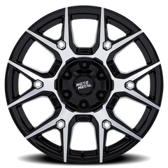 Moto Metal Mason MO813 GBM 18x9 +18 6x135mm 95.1mm Gloss Black Machined Face