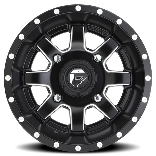 Fuel Maverick UTV D538 14x7 +38 4x136mm 110.2mm Matte Black Milled