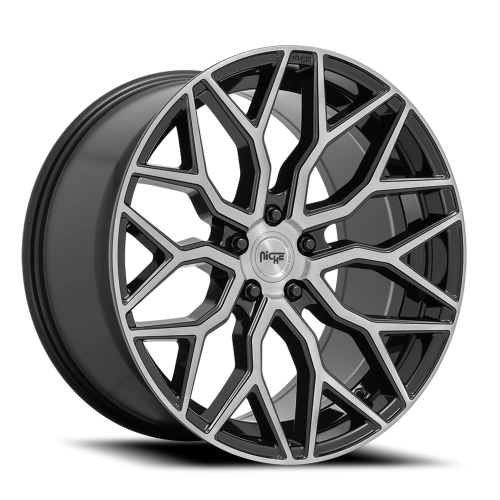 Niche Mazzanti M262 19x9.5 +25 5x114.3mm 72.7mm Gloss Black Brushed