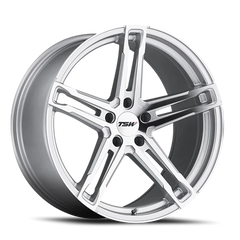 TSW Mechanica SL 20x11 +50 5x114.3mm 76.1mm Silver Mirror Cut Face