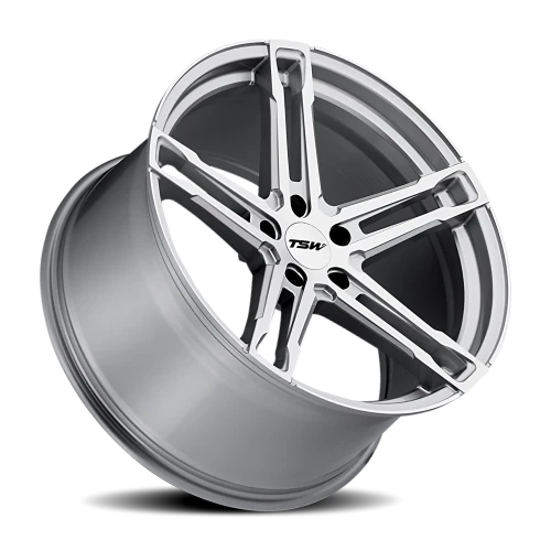 TSW Mechanica SL 20x11 +50 5x114.3mm 76.1mm Silver Mirror Cut Face