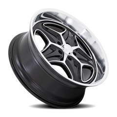 Foose Merlot F171 22x10.5 +6 5x120.65mm 72.56mm Gloss Black Machined