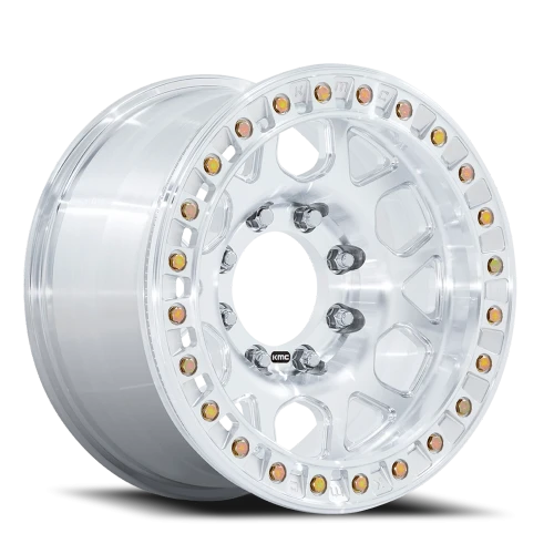KMC Mesa Forged Slotted Beadlock KM450 19x9 -12 8x165.1mm 125.1mm Machined Raw Machined