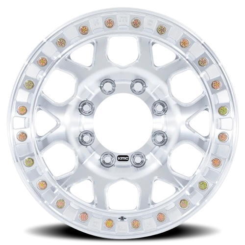 KMC Mesa Forged Slotted Beadlock KM450 19x9 -12 8x165.1mm 125.1mm Machined Raw Machined
