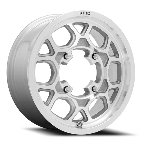 KMC Mesa Lite UTV KS133 15x6 +38 4x137mm 96mm Machined Silver