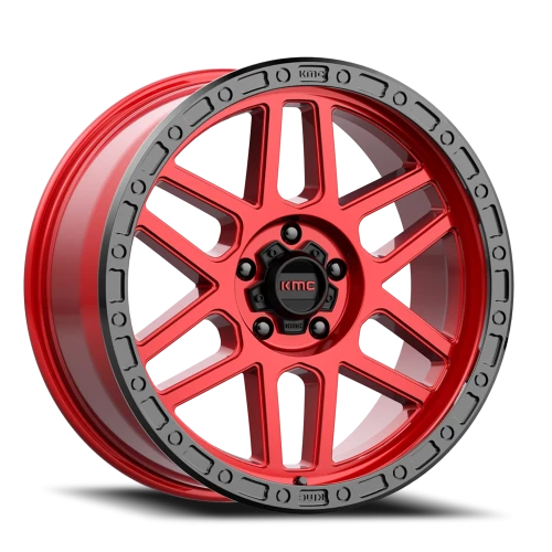 KMC Mesa KM544 RD 20x9 +0 5x127mm 71.5mm Candy Red Black Lip