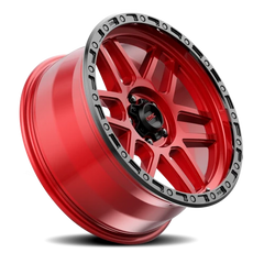 KMC Mesa KM544 RD 17x9 -12 5x150mm 110.1mm Candy Red Black Lip